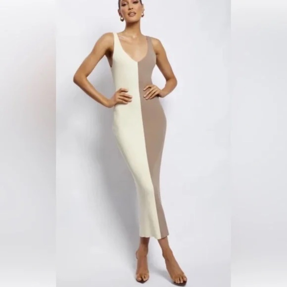 Meshki Two Tone Jodie Dress - Maxi